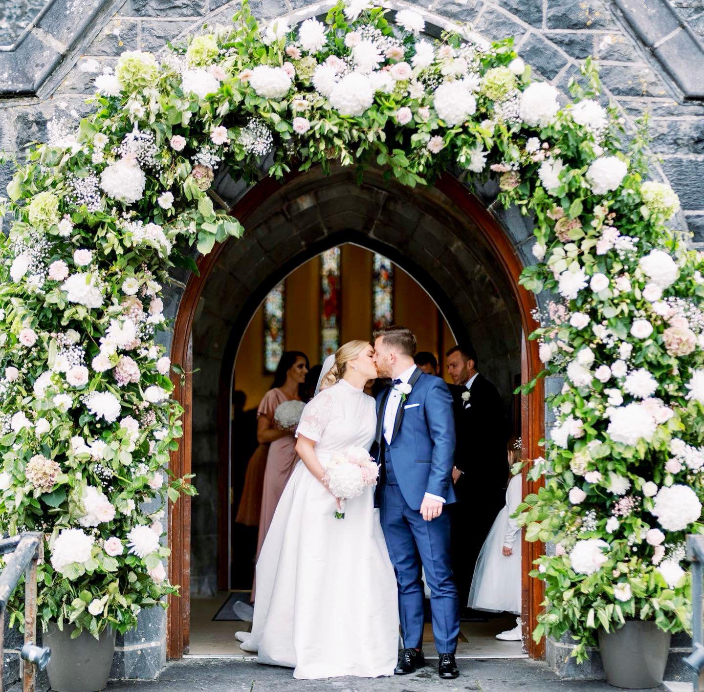 Couple at church ceremony